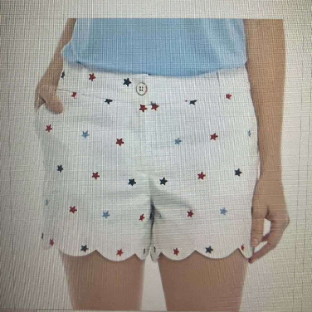 Crown & Ivy Red, Blue and White‎ Shorts with Tailored Fit